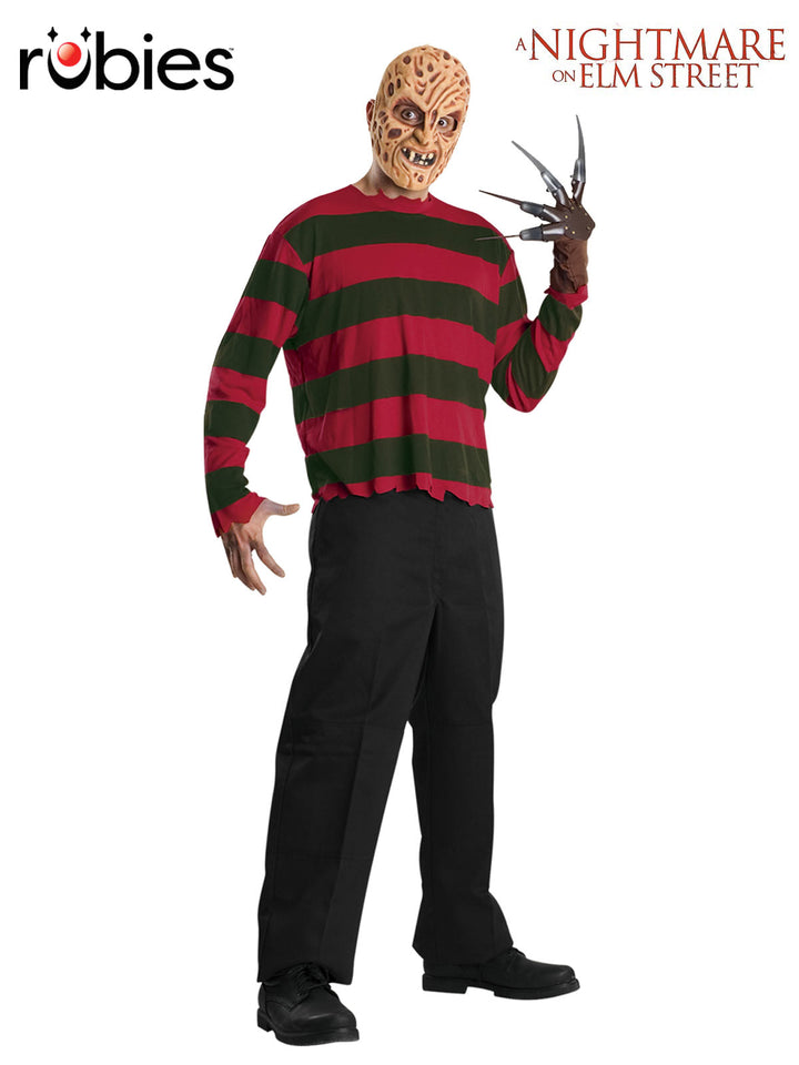 FREDDY KRUEGER COSTUME TOP, ADULT