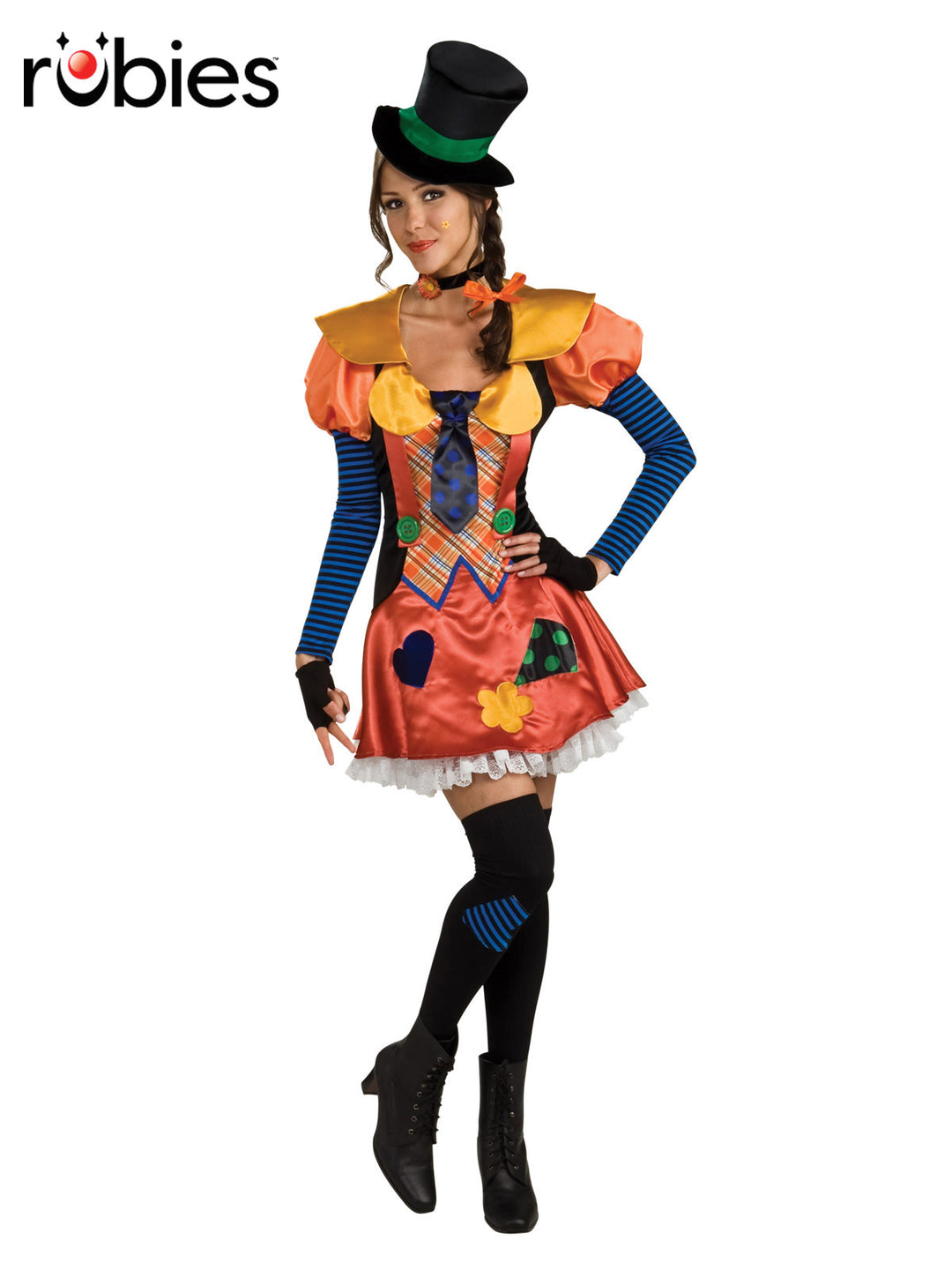 HOBO CLOWN WOMENS COSTUME, ADULT - Little Shop of Horrors Costumery & Pop-Culture Emporium - 16 Bennetts Rd Mornington Melbourne - Melbourne's Most Iconic Costume Shop