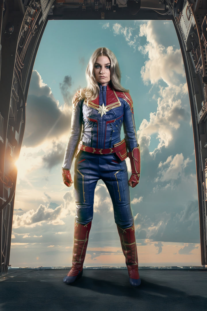 Captain Marvel Costume Hire Little Shop of Horrors Costumery & Pop-Culture Emporium Mornington Melbourne