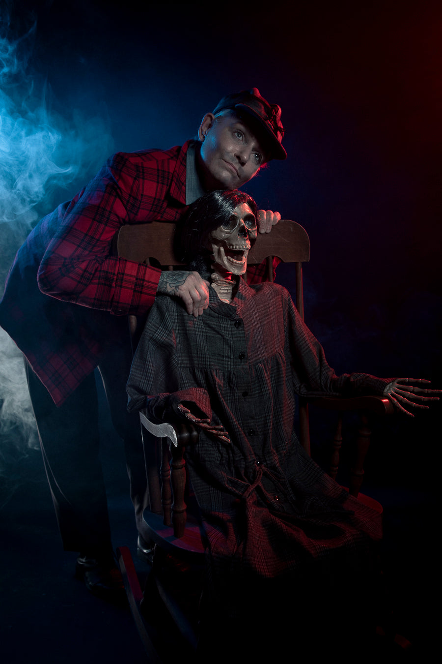 Ed Gein Serial Killer True Crime Costume Hire Makeup and Photography, Little Shop of Horrors Costumery Mornington Melbourne