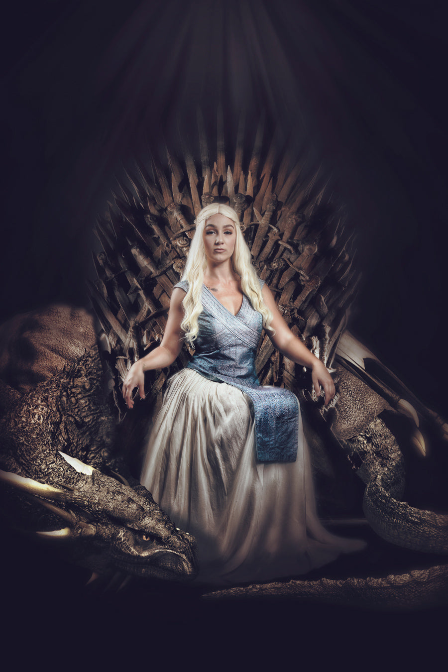 Game of Thrones Khaleesi Daenerys Targaryan Costume Hire Wig and Photography
