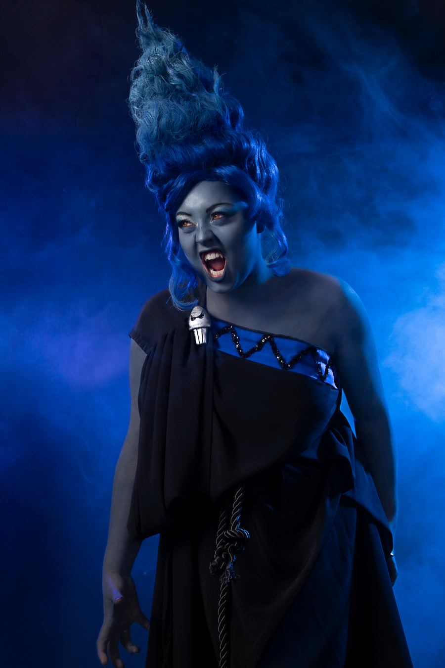 Hades, The God of The Underworld, inspired by Disney's Hercules Costume Hire or Cosplay & Wig, plus Makeup and Photography. Proudly by and available at, Little Shop of Horrors Costumery 6/1 Watt Rd Mornington & Melbourne