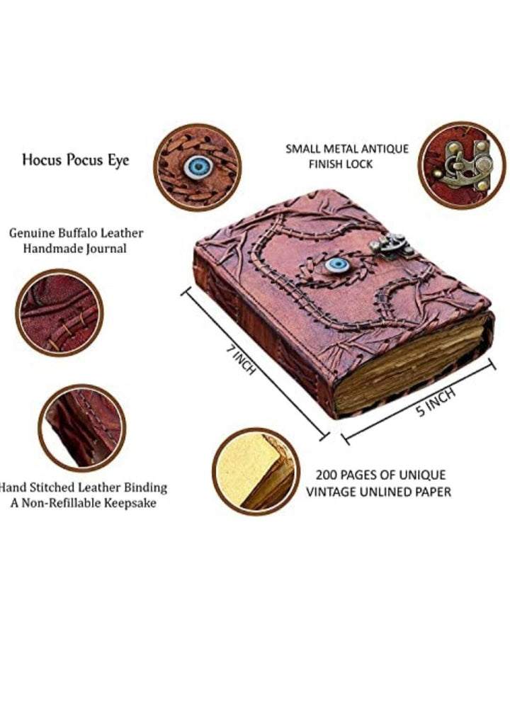 Hocus Pocus Leather Spell Book