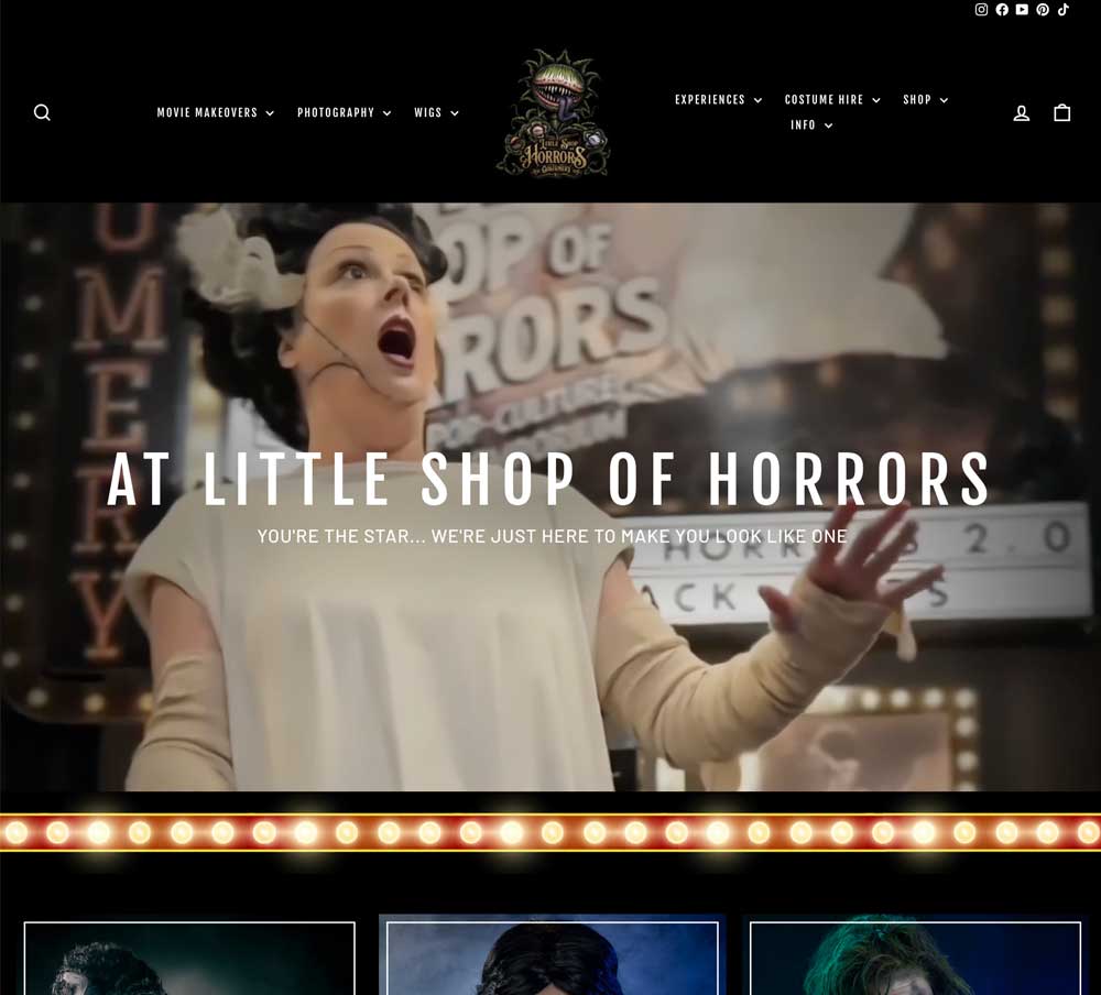 Little Shop of Horrors Shopify website Melbourne business for sale immersive retail experience store