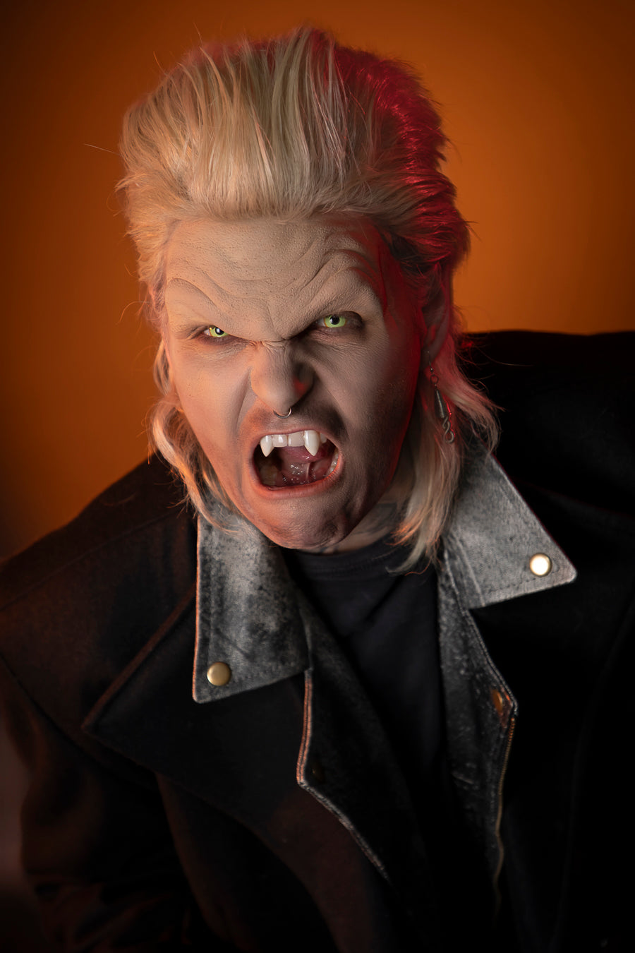 The Lost Boys David 1980s Vampire Costume Hire or Cosplay, plus Makeup and Photography. Proudly by and available at, Little Shop of Horrors Costumery Mornington, Frankston & Melbourne