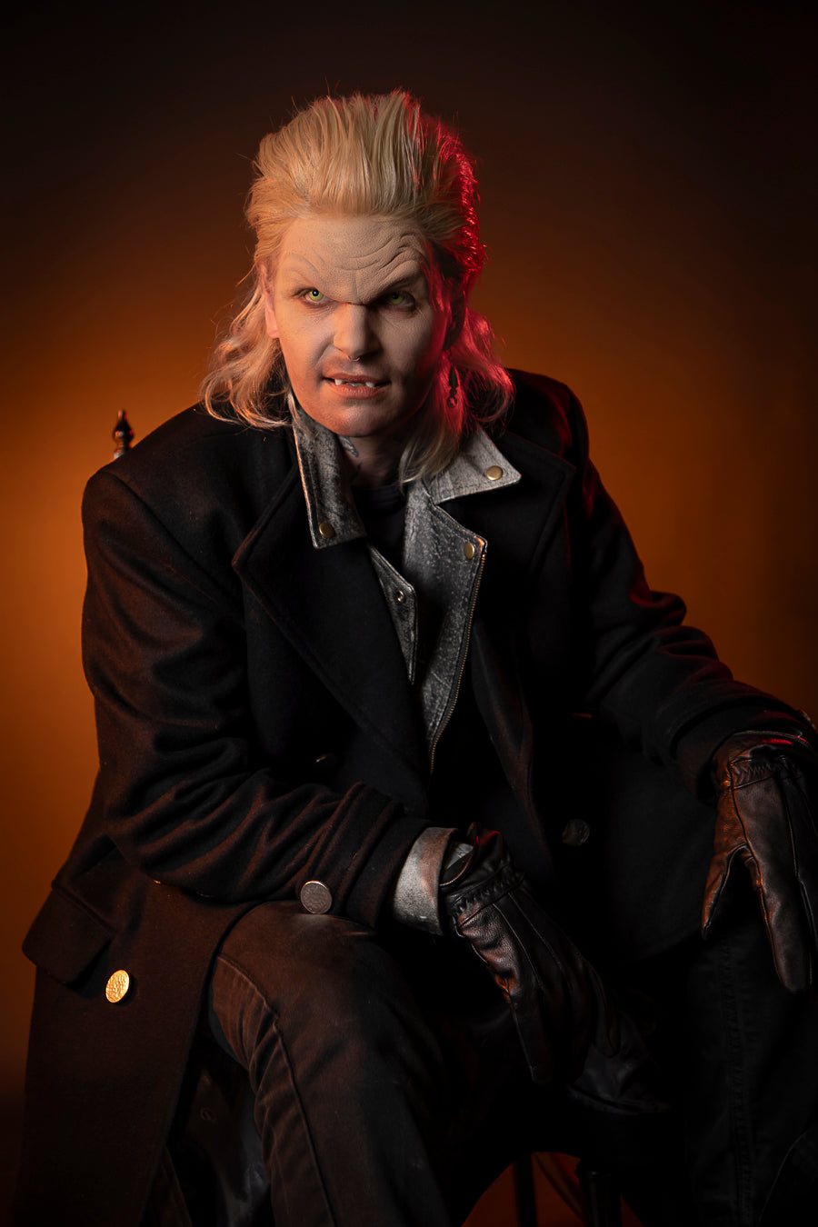 The Lost Boys David 1980s Vampire Costume Hire or Cosplay, plus Makeup and Photography. Proudly by and available at, Little Shop of Horrors Costumery Mornington, Frankston & Melbourne