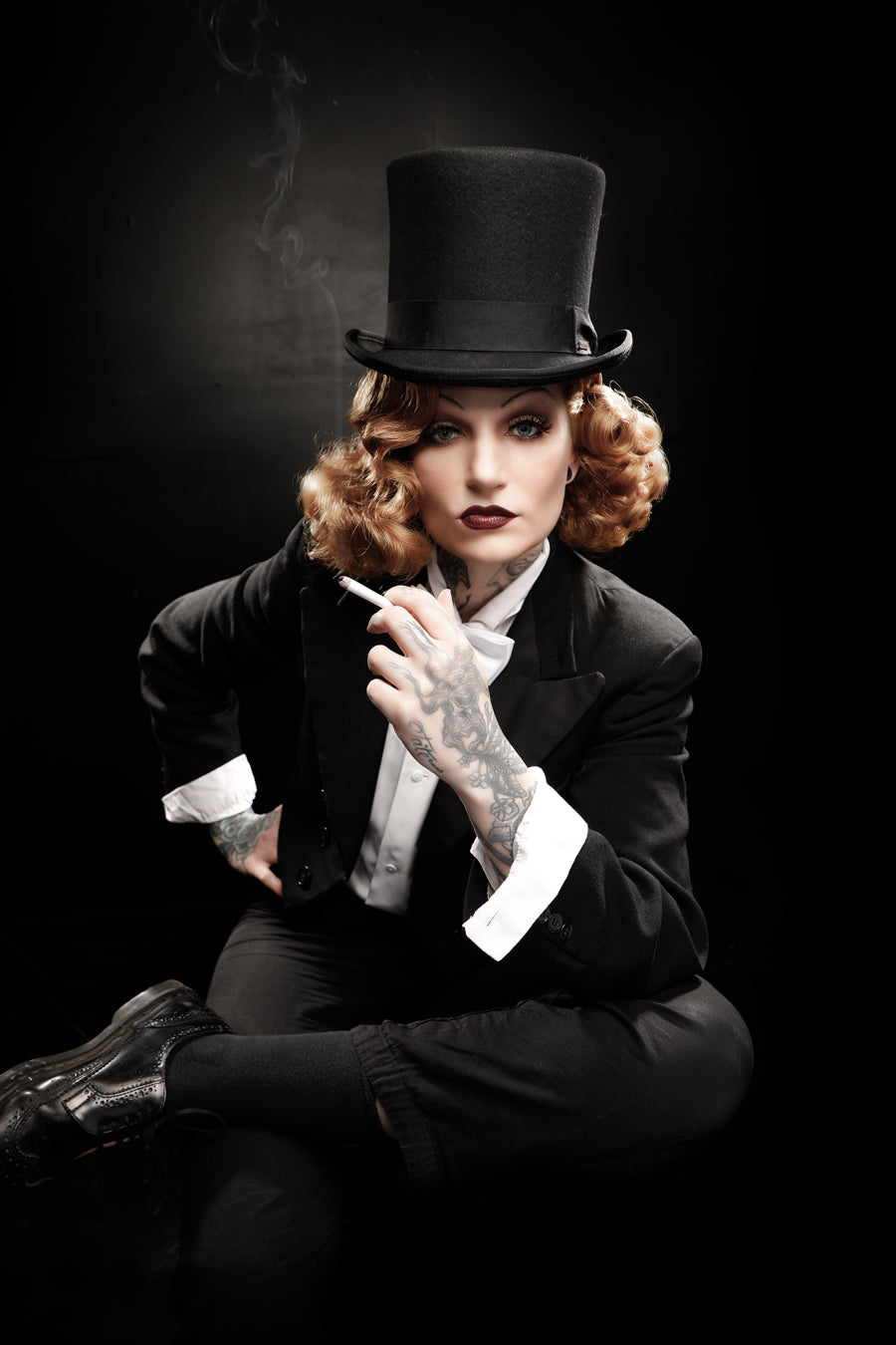 Marlene Dietrich 1930s Costume Hire or Cosplay, plus Makeup and Photography. Proudly by and available at, Little Shop of Horrors Costumery 6/1 Watt Rd Mornington & Melbourne