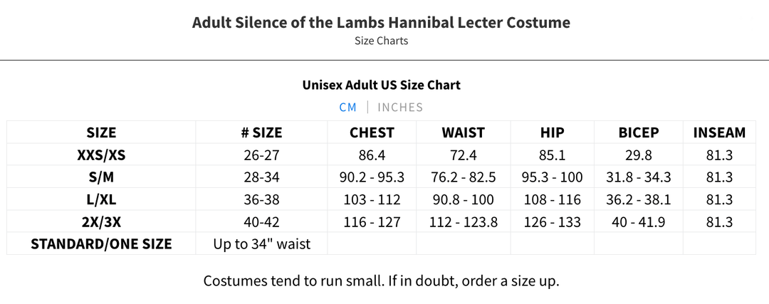 Hannibal Lecter Costume