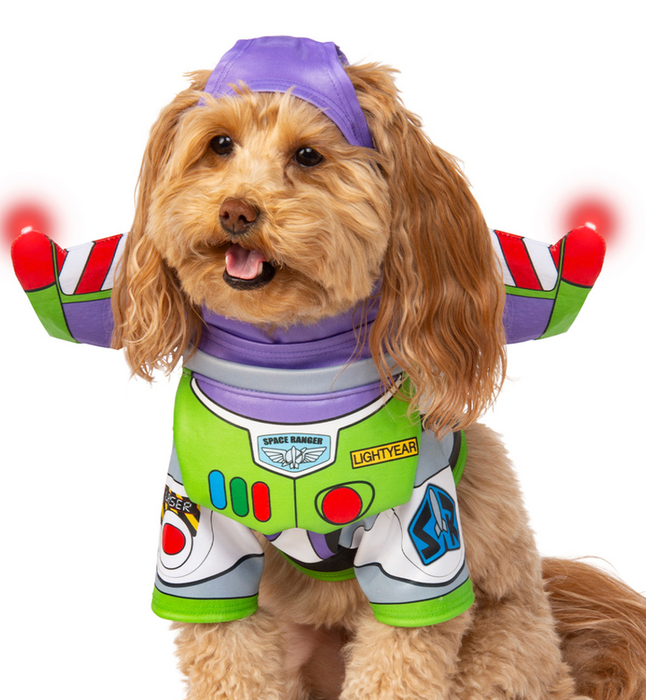 BUZZ LIGHTYEAR TOY STORY PET COSTUME WITH LIGHT UP FUNCTION - Little Shop of Horrors Costumery & Pop-Culture Emporium - 16 Bennetts Rd Mornington Melbourne - Melbourne's Most Iconic Costume Shop