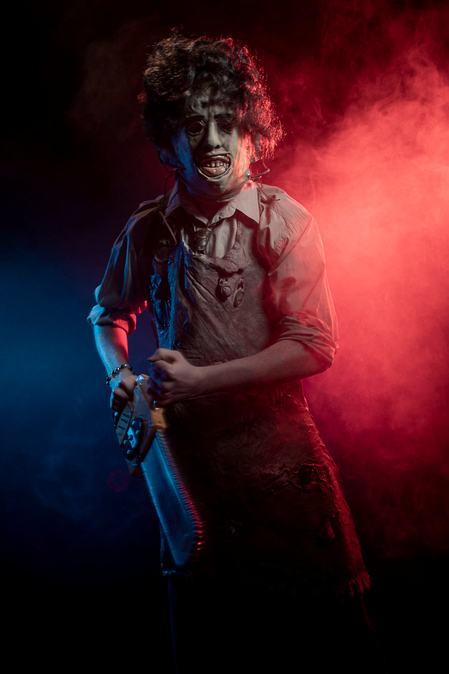 Texas Chainsaw Massacre Leatherface Costume Hire Little Shop of Horrors Costumery and Pop-Culture Emporium Mornington Melbourne