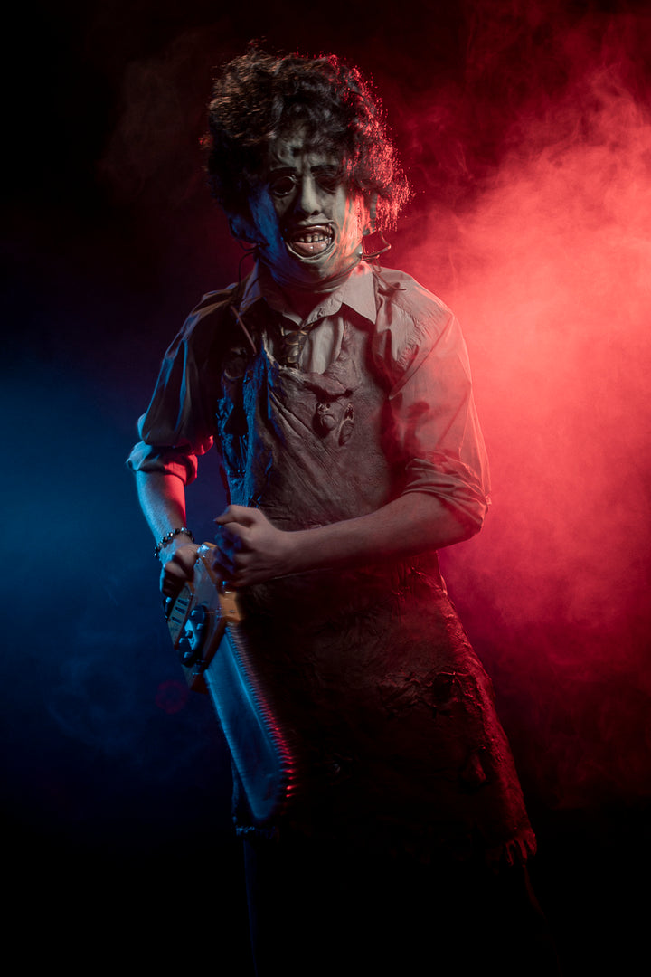 Texas Chainsaw Massacre Leatherface Costume Hire Little Shop of Horrors Costumery and Pop-Culture Emporium Mornington Melbourne