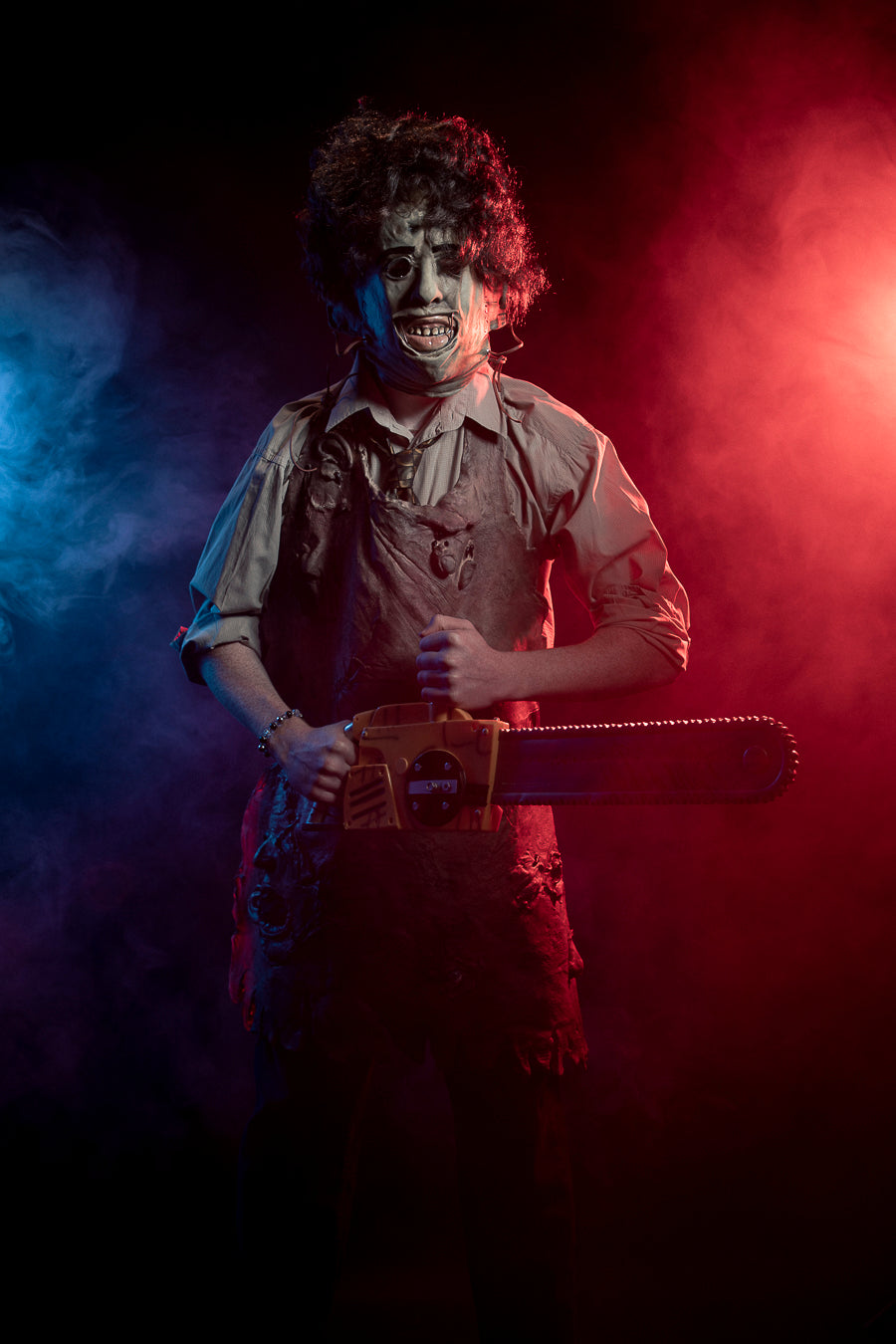 Texas Chainsaw Massacre Leatherface Costume Hire Little Shop of Horrors Costumery and Pop-Culture Emporium Mornington Melbourne