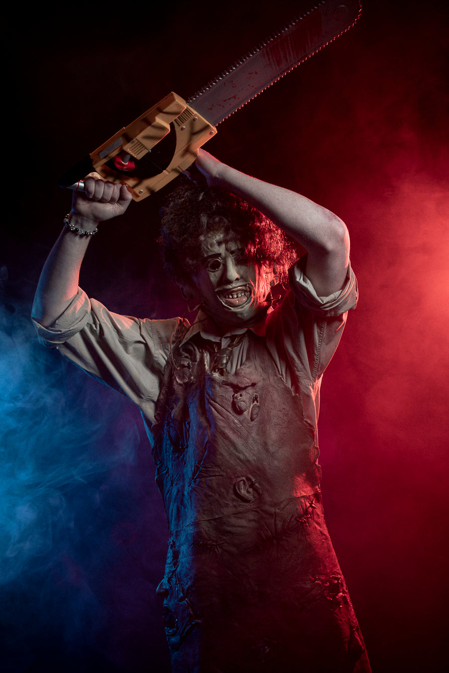 Texas Chainsaw Massacre Leatherface Costume Hire Little Shop of Horrors Costumery and Pop-Culture Emporium Mornington Melbourne