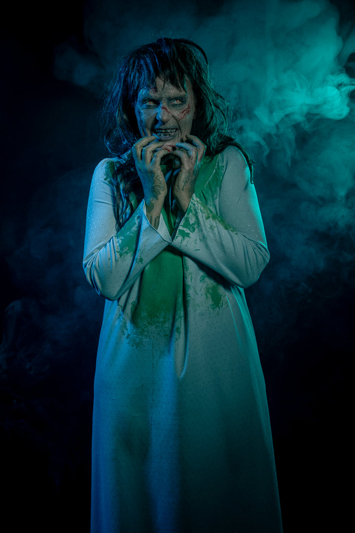 The Exorcist Regan Costume Hire Makeup and Photography, Little Shop of Horrors Costumery Mornington Melbourne