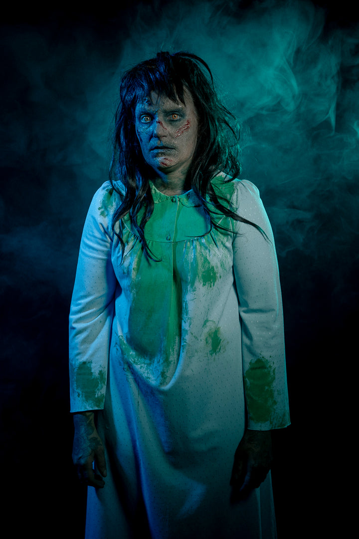 The Exorcist Regan Costume Hire Makeup and Photography, Little Shop of Horrors Costumery Mornington Melbourne