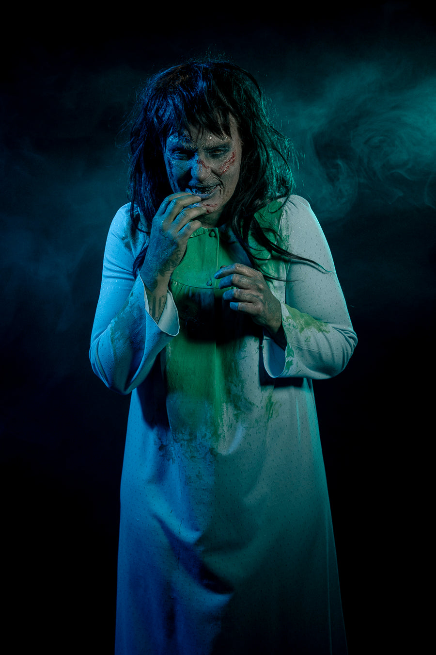 The Exorcist Regan Costume Hire Makeup and Photography, Little Shop of Horrors Costumery Mornington Melbourne