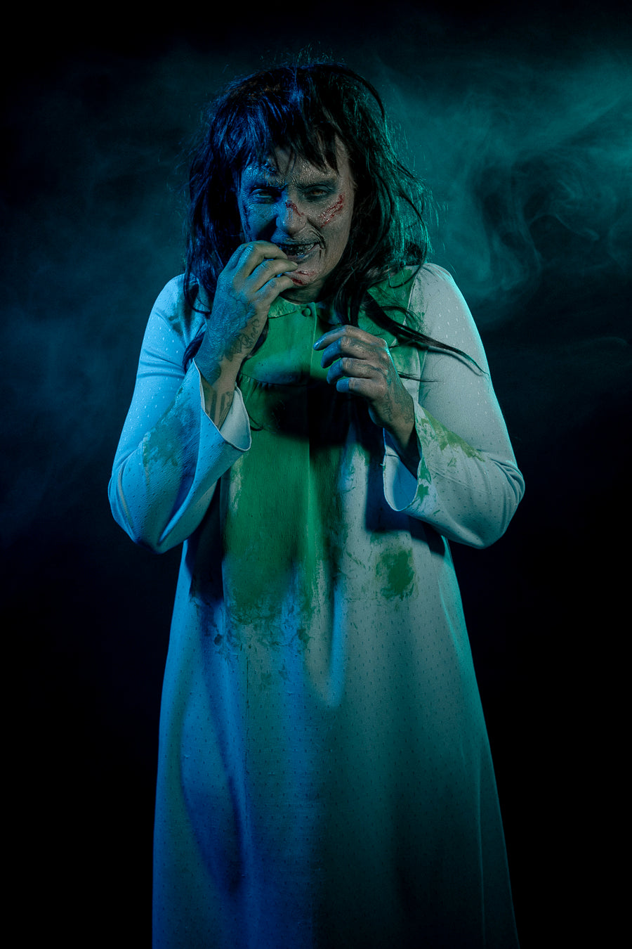 The Exorcist Regan Costume Hire Makeup and Photography, Little Shop of Horrors Costumery Mornington Melbourne