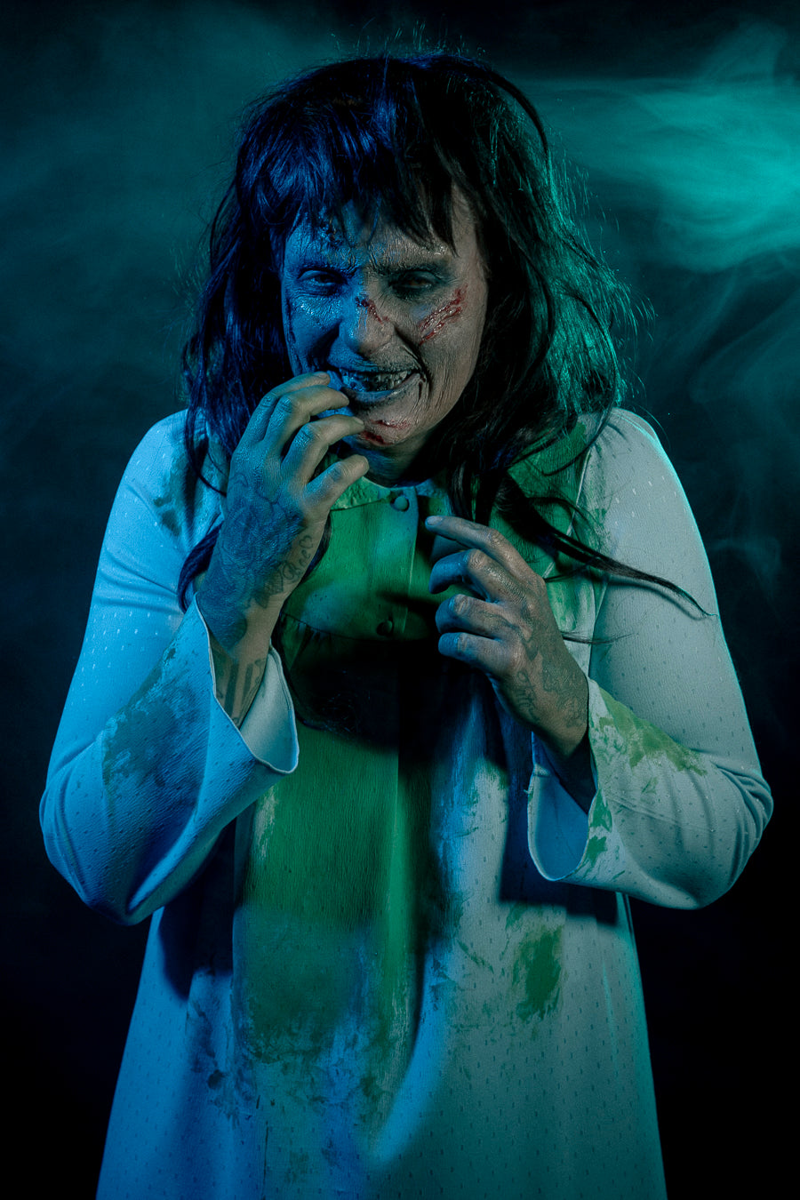The Exorcist Regan Costume Hire Makeup and Photography, Little Shop of Horrors Costumery Mornington Melbourne