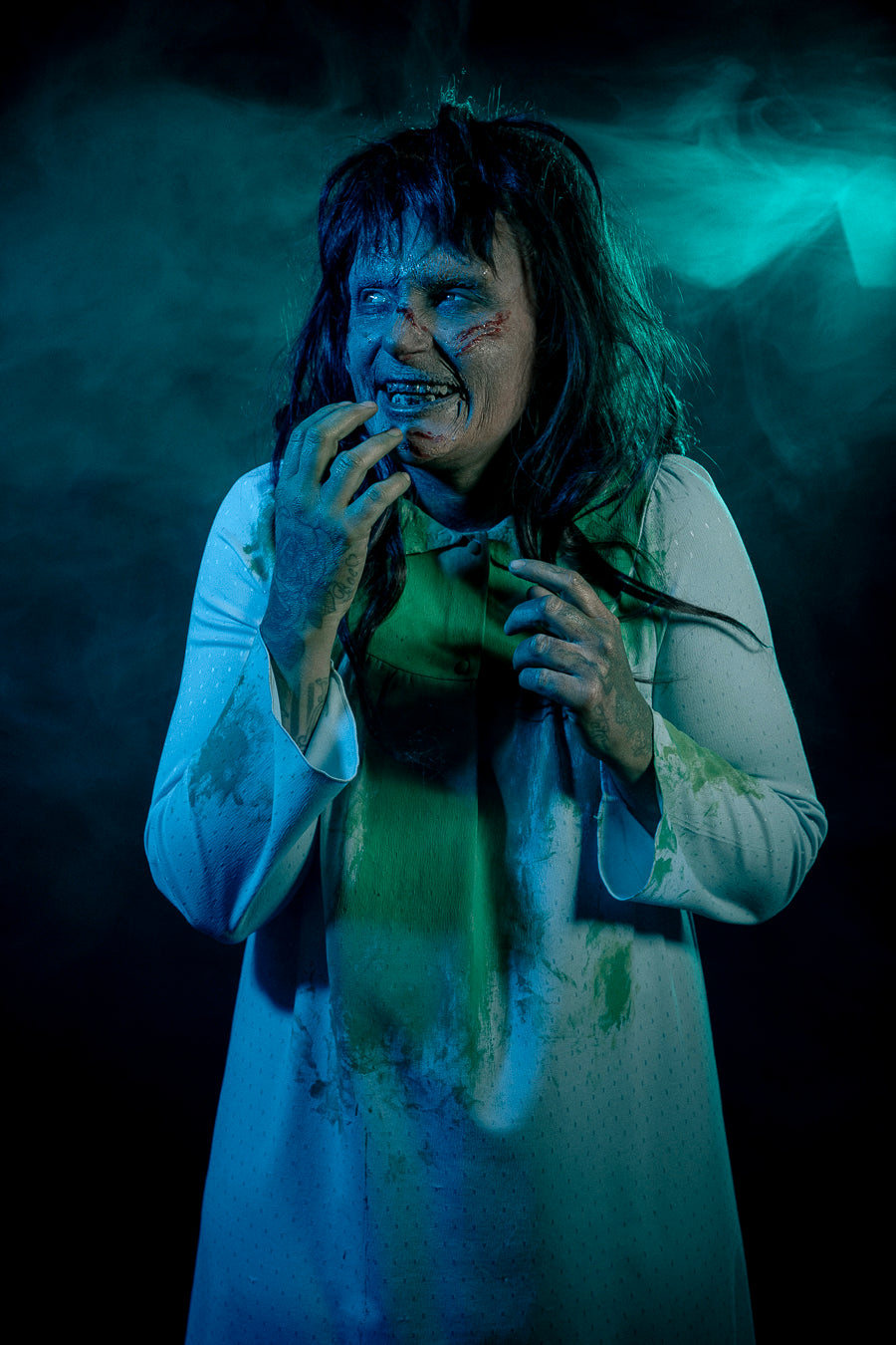 The Exorcist Regan Costume Hire Makeup and Photography, Little Shop of Horrors Costumery Mornington Melbourne
