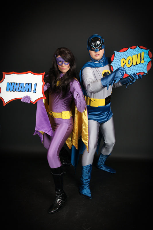 Officially Licensed 1957 Batman Costume Hire or Cosplay, plus Makeup and Photography. Proudly by and available at, Little Shop of Horrors Costumery 6/1 Watt Rd Mornington & Melbourne