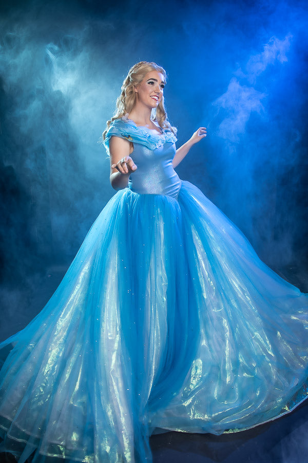 Live Action Cinderella Costume Hire or Cosplay, plus Makeup and Photography. Proudly by and available at, Little Shop of Horrors Costumery 6/1 Watt Rd Mornington & Melbourne