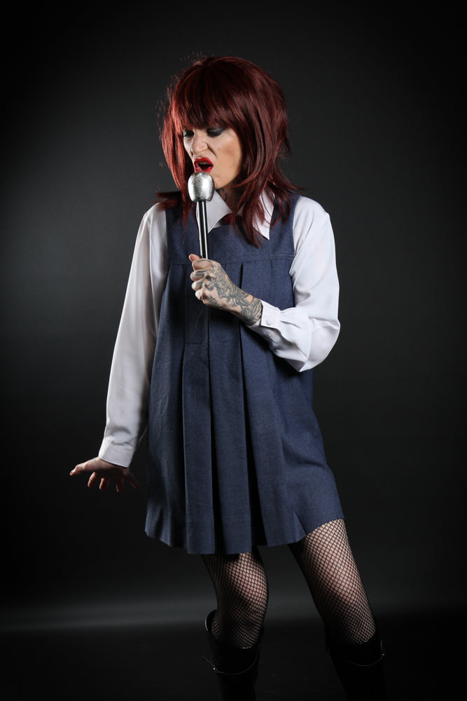 Chrissy Amphlett 1980s Rock Icon Costume Hire, plus Makeup and Photography. Proudly by and available at, Little Shop of Horrors Costumery 6/1 Watt Rd Mornington & Melbourne