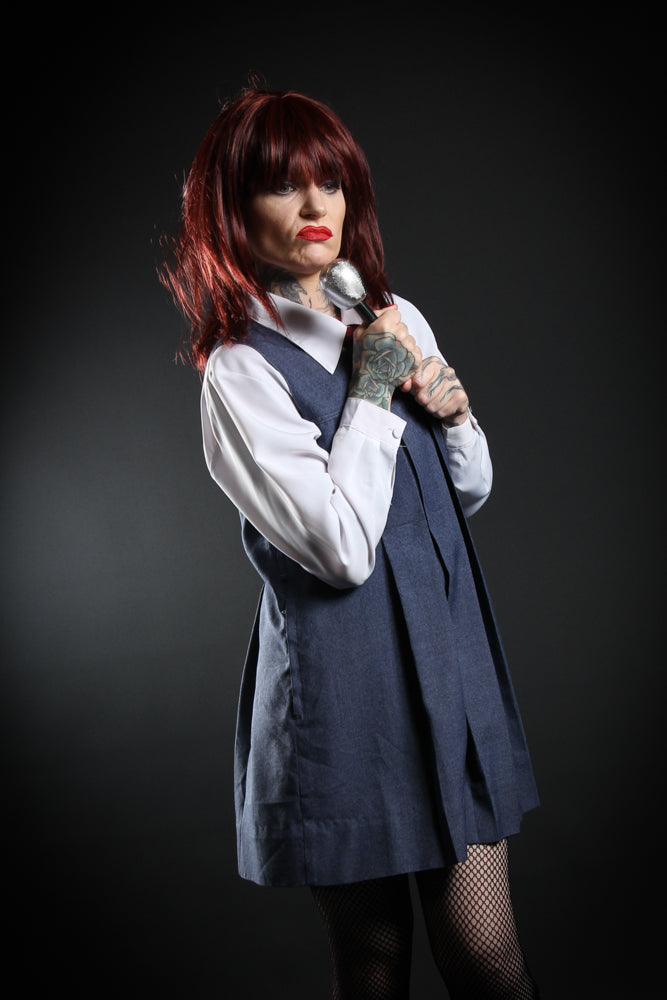 Chrissy Amphlett 1980s Rock Icon Costume Hire, plus Makeup and Photography. Proudly by and available at, Little Shop of Horrors Costumery 6/1 Watt Rd Mornington & Melbourne