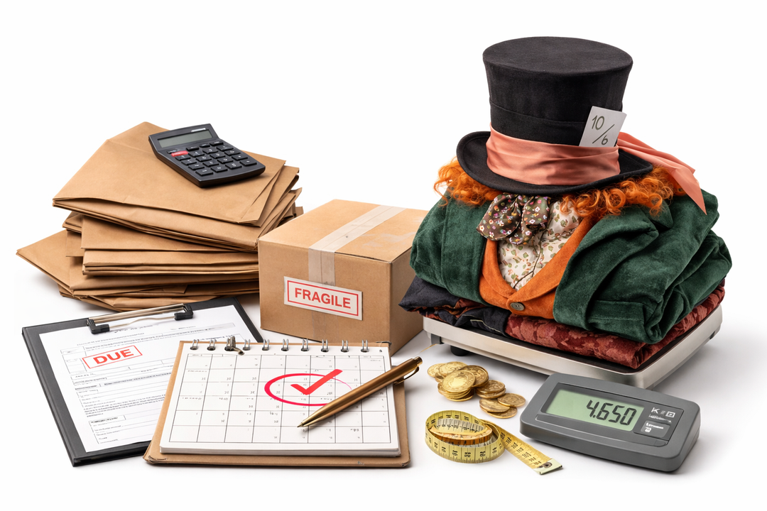 Extended Hire / Service Fee (Calculated) - Little Shop of Horrors Costumery & Pop-Culture Emporium - 16 Bennetts Rd Mornington Melbourne