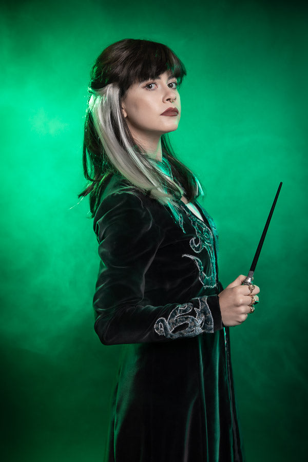Harry Potter Narcissa Malfoy Costume Hire or Cosplay, plus Makeup and Photography. Proudly by and available at, Little Shop of Horrors Costumery 6/1 Watt Rd Mornington & Melbourne