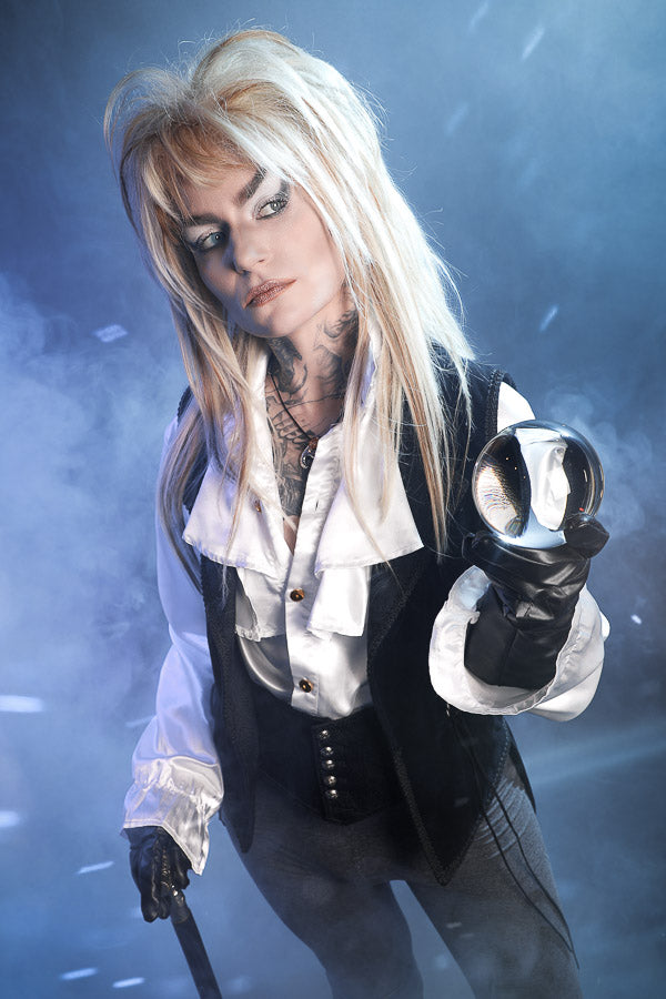The Goblin King - Little Shop of HorrorsThe Labyrinth, Jareth The Goblin King, David Bowie 1980s Costume Hire or Cosplay, plus Makeup and Photography. Proudly by and available at, Little Shop of Horrors Costumery Mornington, Frankston & Melbourne