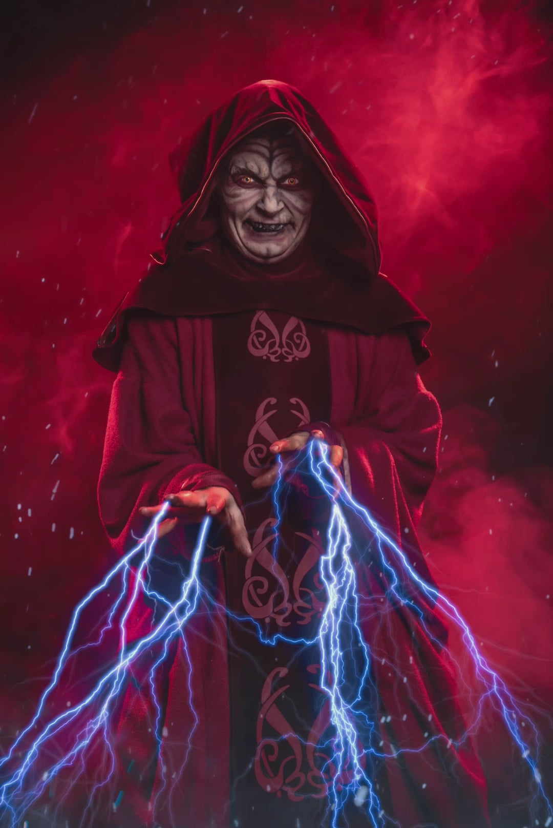Star Wars Emperor Palpatine Costume Hire or Cosplay, plus Makeup and Photography. Proudly by and available at, Little Shop of Horrors Costumery Mornington & Melbourne