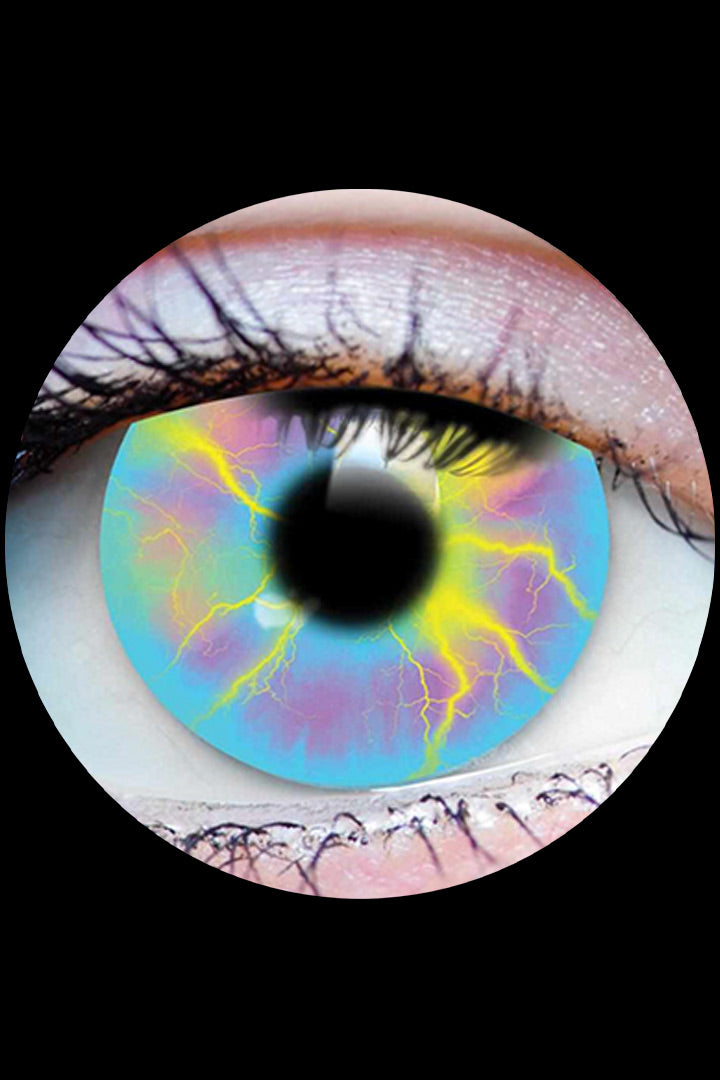 PRIMAL Rainbow Unicorn contact lenses, pastel lightning fantasy FX eyes available at Little Shop of Horrors Mornington Melbourne.