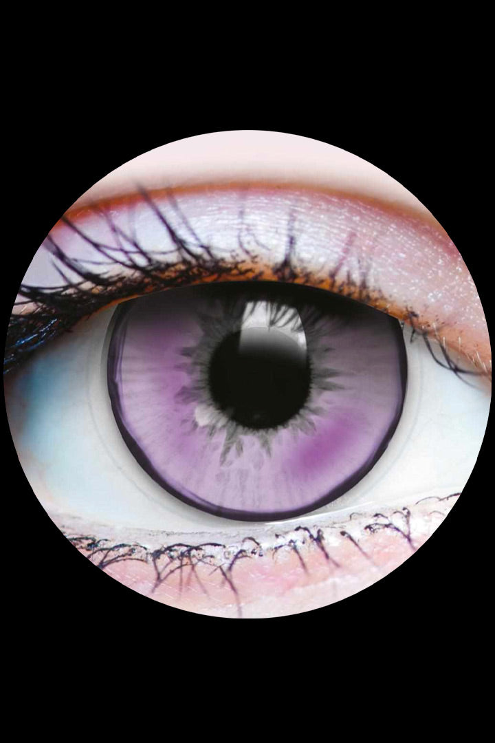 Succubus contact lenses – lilac purple cosplay contacts for witch, demon and succubus characters