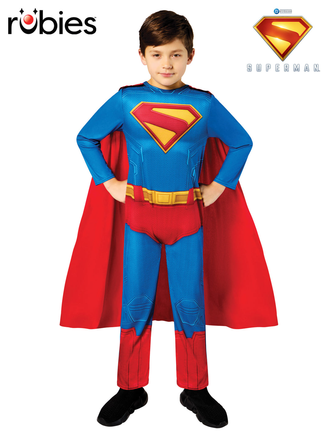 Superman Kids Costume available at Little Shop of Horrors Costumery & Pop-Culture Emporium, Mornington Peninsula Frankston Melbourne