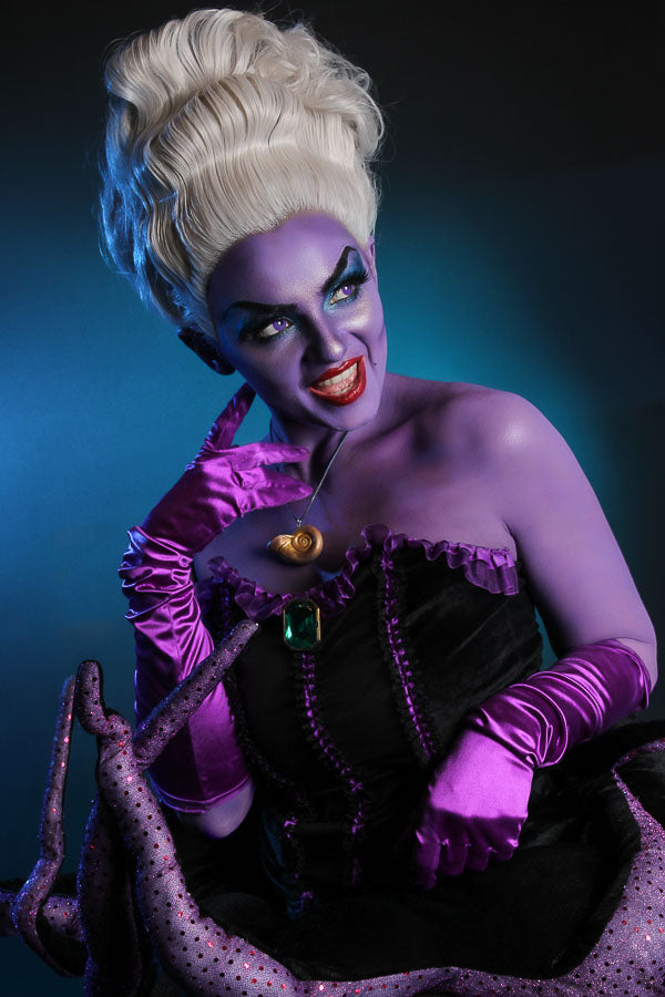 The Little Mermaid Ursula Costume Hire or Cosplay, plus Makeup and Photography. Proudly by and available at, Little Shop of Horrors Costumery Mornington, Frankston & Melbourne