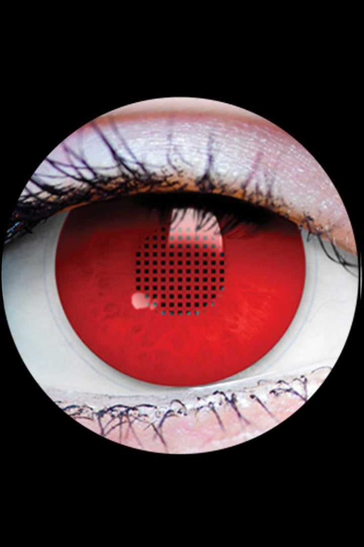 Zuul Blind Red Costume Contact Lenses by PRIMAL