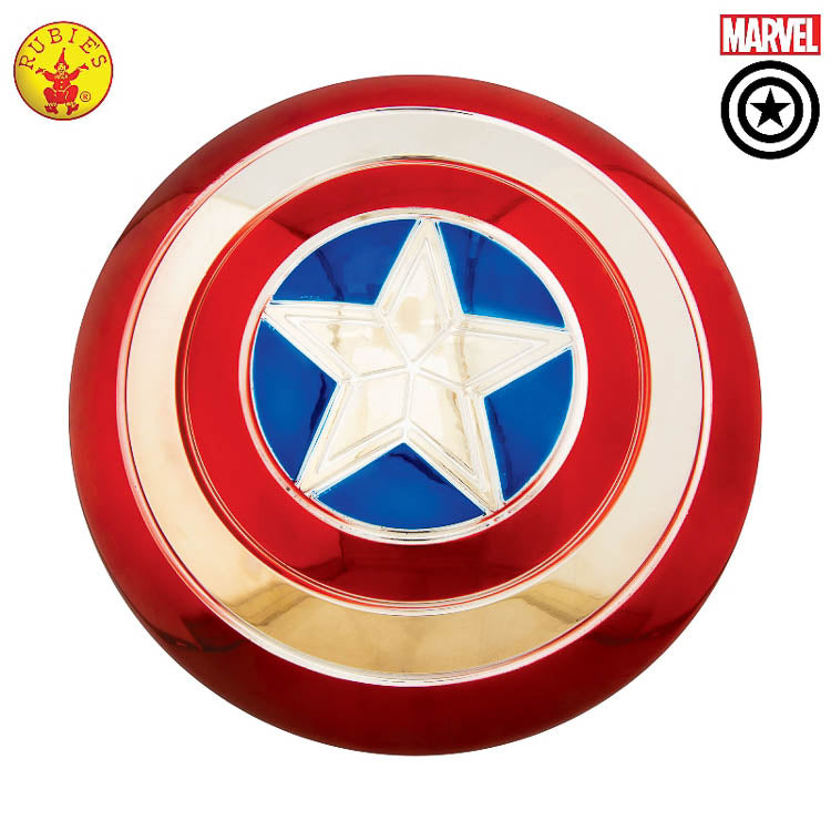 CAPTAIN AMERICA ELECTROPLATED METALLIC 12" SHIELD - Little Shop of Horrors
