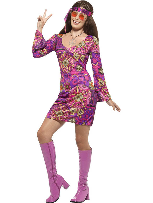 Woodstock Hippie Chick Costume - Little Shop of Horrors
