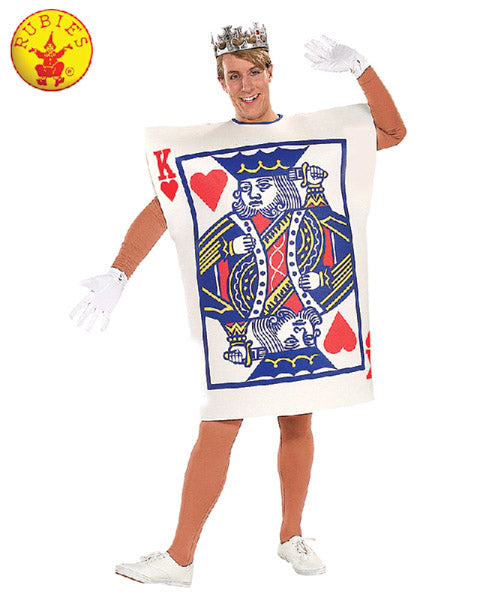 KING OF HEARTS PLAYING CARD COSTUME, ADULT - Little Shop of Horrors