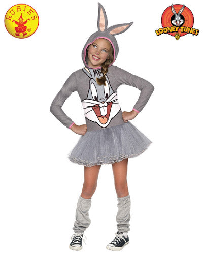BUGS BUNNY GIRLS HOODED COSTUME, CHILD - Little Shop of Horrors