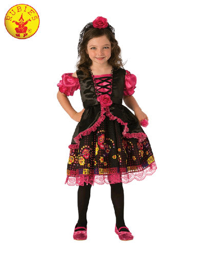 DAY OF THE DEAD GIRLS COSTUME, CHILD - Little Shop of Horrors