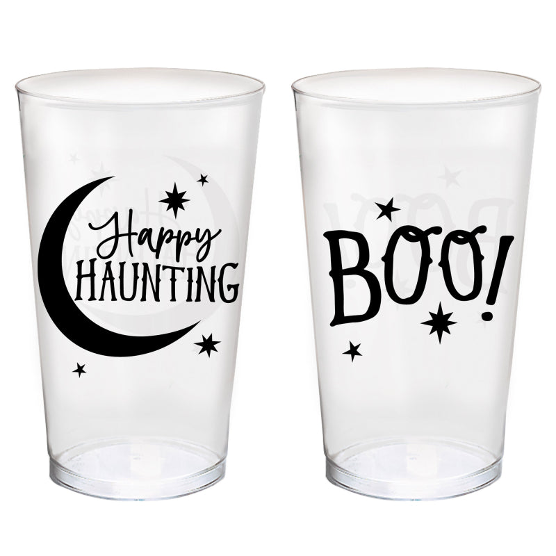 Halloween Classic Black & White 473ml Tumblers Assorted Designs - Little Shop of Horrors