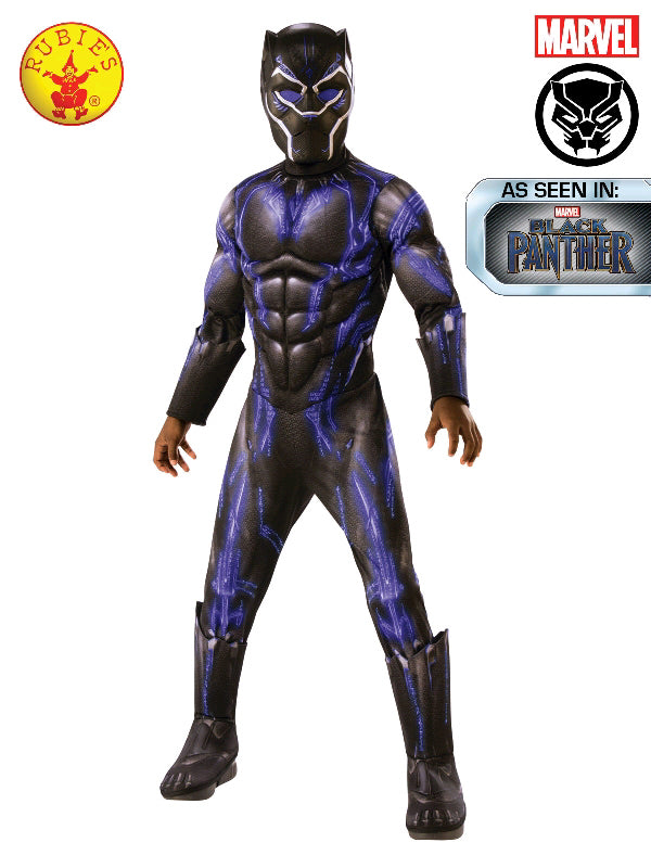 BLACK PANTHER BATTLE SUIT DELUXE COSTUME, CHILD - Little Shop of Horrors