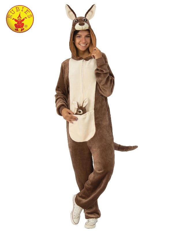 KANGAROO FURRY ONESIE COSTUME, ADULT UNISEX - Little Shop of Horrors