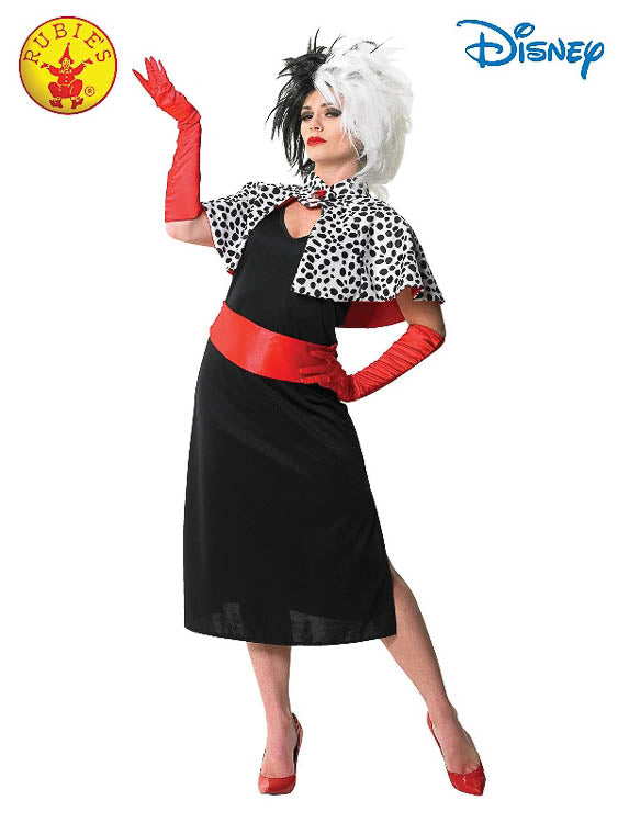 CRUELLA DE VIL DELUXE COSTUME, ADULT - Little Shop of Horrors