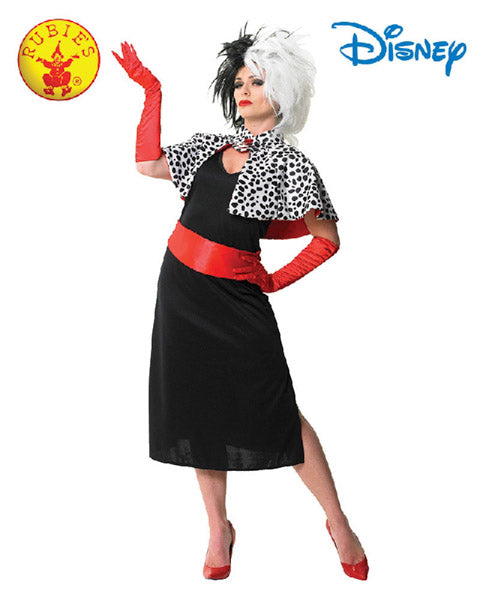 CRUELLA DE VIL DELUXE COSTUME, ADULT - Little Shop of Horrors