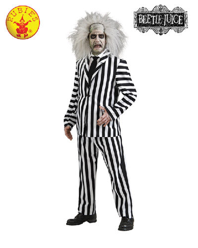 BEETLEJUICE DELUXE COSTUME, ADULT - Little Shop of Horrors