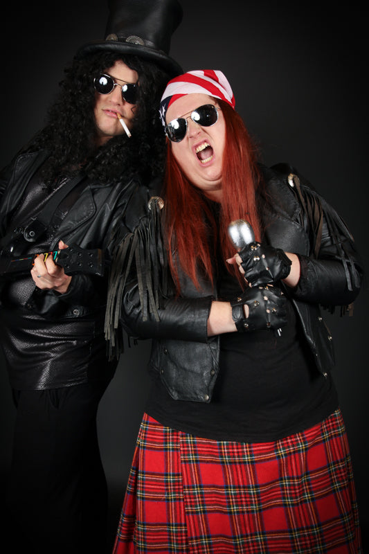 Guns n Roses Slash 1980s Rockstar Costume Hire or Cosplay, plus Makeup and Photography. Proudly by and available at, Little Shop of Horrors Costumery 6/1 Watt Rd Mornington & Melbourne