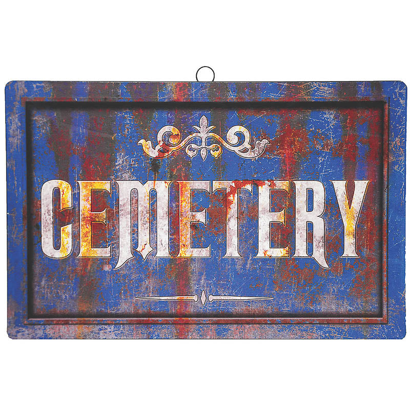Cemetery Metal Sign - Little Shop of Horrors