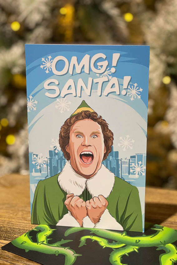 Buddy the Elf Christmas Card - Little Shop of Horrors
